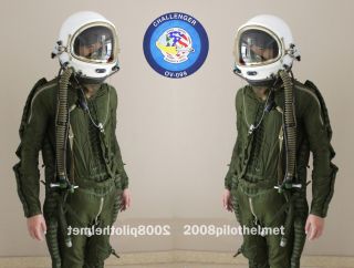 Spacesuit Flight Helmet High Altitude Astronaut Space Pilots Flight Suit / Xxl