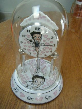 Betty Boop Porcelain Anniversary Collectible Clock In
