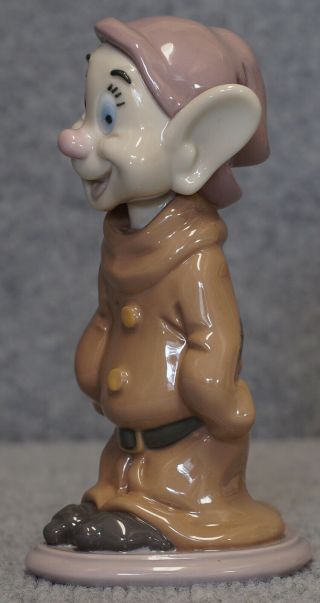 1993 Lladro Porcelain Dopey figurine Snow White Seven Dwarfs Walt Disney 3