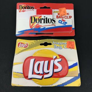 Doritos & Lay’s Jumbo Magnetic Chip Bag Clip A.  Aronson 2001 (j180/s15)