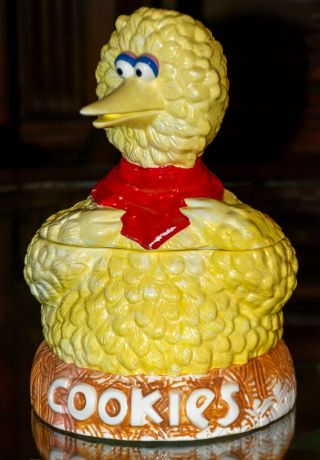 70 ' s Retro Vintage Muppets Inc.  Sesame Street Big Bird on nest Cookie Jar 2 2
