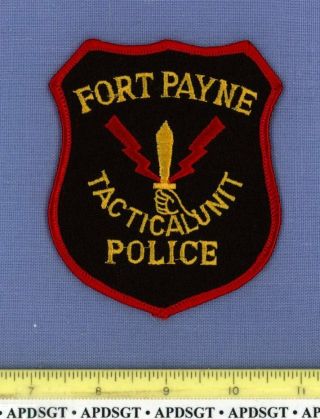 Fort Payne Swat Alabama Sheriff Police Patch Electric Sword Tactical Unit