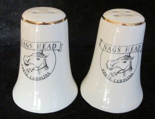 Nags Head North Carolina Souvenir Historical China Shakers 2 3/4 " High