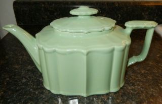 Hall China Benjamin Teapot Celadon Green Exc W/glaze Miss 1940 