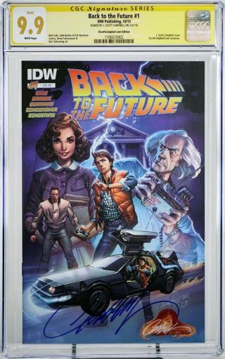 Back To The Future 1 Cgc 9.  9 Ss J.  Scott Campbell (campbell Exclusive Variant)