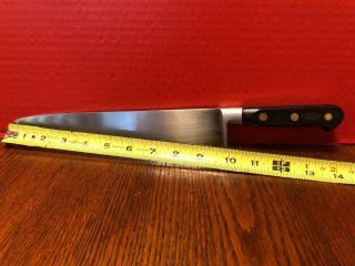 Vintage Sabatier Carbon Steel Chef’s Knife almost 10 inches Blade Professional 2