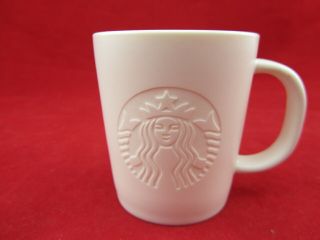 Starbucks Coffee 2014 White Etched Siren Mermaid Espresso 3 Oz Mug Demitasse Cup