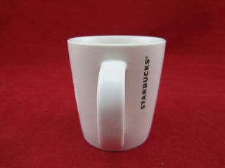 Starbucks Coffee 2014 White Etched Siren Mermaid Espresso 3 oz Mug Demitasse Cup 2