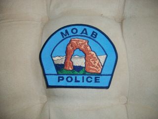 City Of Moab Police Utah Police Patch Old Style