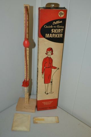 Vintage Collins Quick N Easy Vintage Skirt Hem Marker W/box