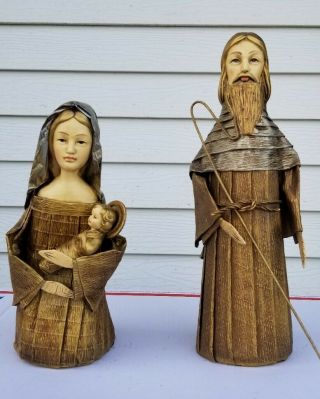 Schmid Bros Nativity,  Mary And Baby Jesus 10 ",  Joseph 15 " Great Christmas Gift