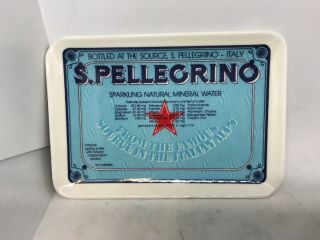 San Pellegrino Restaurant Tip Check Tray Crippa Milano Italy 4 " X 6 " Vintage