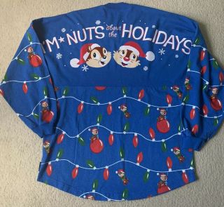 Disney Epcot Festival Of The Holidays 2019 Chip And Dale Spirit Jersey Small