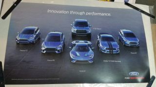 2016/2017 Ford Performance Poster/gt/shelby Gt350r Mustang/f - 150 Raptor