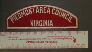 Boy Scout Piedmont Area Council Rws Va Full Strip 4052ii