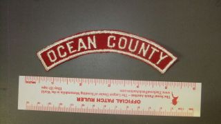 Boy Scout Ocean County Council Rws Nj Half Strip 4190ii