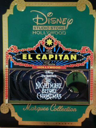 Disney Dsf Dssh Nightmare Before Christmas Marquee Pin Le 300 2019 Stained Glass