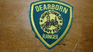 Vintage Dearborn Michigan Ranger Henry Ford Obsolete Patch Bx F 6