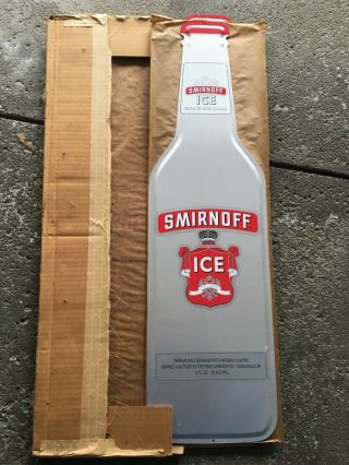Smirnoff Ice Metal Tin Bottle Sign