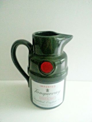 Tanqueray Imported English Gin - Vintage Bar Pitcher 7 Inches.