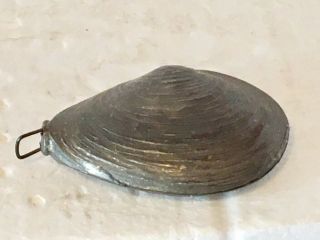 Vintage Metal Clam Shell Sewing Tape Measure