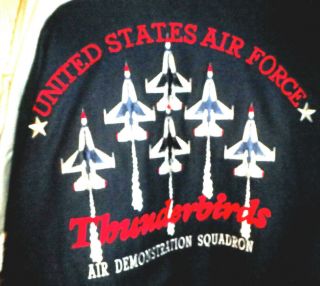Usaf Thunderbirds Air Demonstration Squadron 22,  Old Jacket 2xl Not Worn
