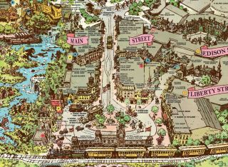 1962 Disneyland Park Map Poster 24 