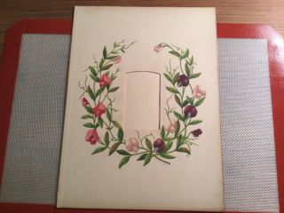 Antique Colorful Page From Victorian Photography Album” T.  J.  S.  S.  & C9”