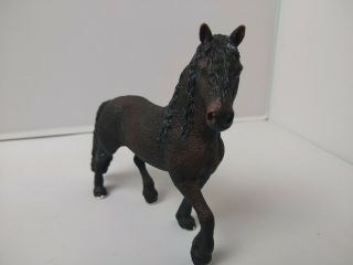 2009 Schleich Germany Horse Figure Am Limes 69 Brown 72527 Retired Black