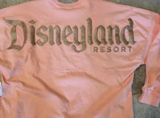 Disney Parks Dlr Disneyland Resort Rose Gold Spirit Jersey Xl Rare Bnwt