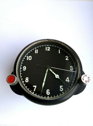 Soviet Military Aviation Clocks Panel " Achs - 1 " Plane
