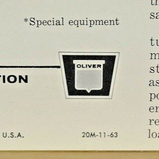 1963 Oliver 1600 Tractor Sales Brochure 3