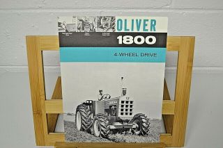 1963 Oliver 1800 Series B 4wd Tractor Sales Brochure