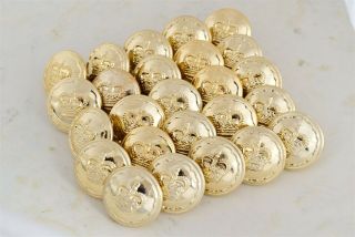 25x British Military Uniform Buttons Gilt/gold Plated Metal