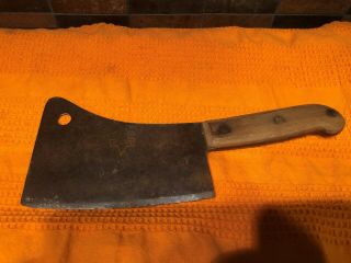 Vintage E.  C Simmons Keen Kutter Meat Cleaver 6 " Blade 11 " Overall