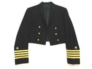 Usn Us Navy Womens Officer Captain Mess Dress Blue Formal Jacket Coat Size 12