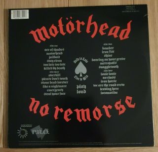 Motorhead - No Remorse 1984 2×Vinyl,  LP,  Compilation UK Pressing Bronze PROLP 5 2