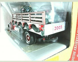 Starbucks Coffee Collectible Rare Red Xmas Tree Truck 2003 Limited Edition W Box