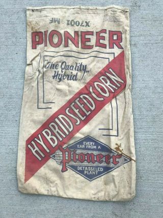 Vintage Pioneer Corn Seed Bag