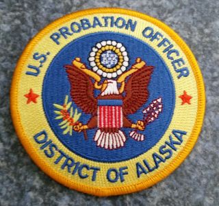 Us Probation Officer,  District Of Alaska Patch