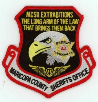 Maricopa County Sheriff Arizona Az Extraditions Rare Colorful Patch Police
