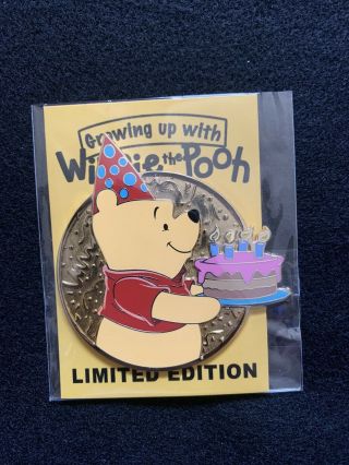 Disney Fantasy Pin Growing Up With Winnie The Pooh Profile Happy Birthday Le 35