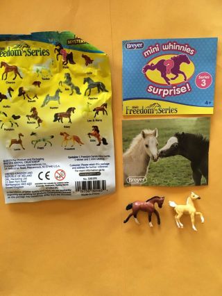 Breyer Mini Whinnies Surprise Series 3.  Freedom Series.  2 Foals.