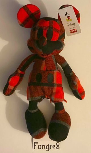 Kith X Disney Large Plaid Mickey Mouse Plush Order Confirmed