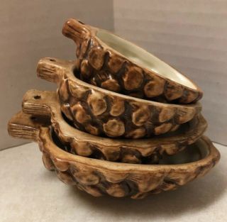 Vintage Pinecone Measuring Cups Set Of 4 Hard To Find