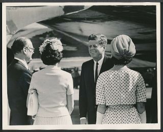 1962 Photo Jfk John F.  Kennedy Candid - The President Arrives