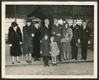 1938 Photo Fdr Franklin D.  Roosevelt – The 1st Family – The Roosevelts