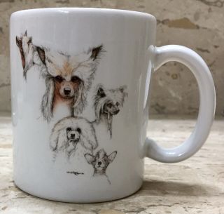 Chinese Crested Dog Mug Laura Rogers 1995 Collectible Gift Coffee Gift