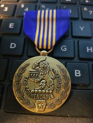 Pennsylvania National Guard Ben Franklin Medal For Commendable Service