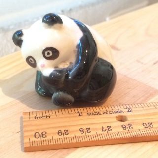 Porcelain Panda Bear Figurine